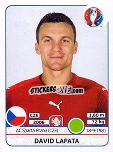 Sticker David Lafata - UEFA Euro France 2016 n. 403 - Panini