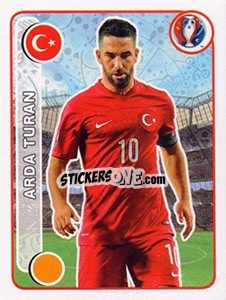 Sticker Arda Turan - UEFA Euro France 2016 n. 425 - Panini