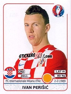 Sticker Ivan Perisic - UEFA Euro France 2016 n. 451 - Panini