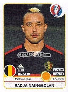 Sticker Radja Nainggolan - UEFA Euro France 2016 n. 473 - Panini