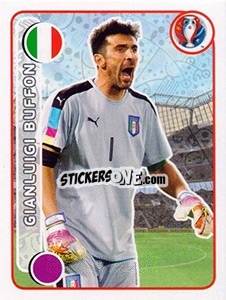 Sticker Gianluigi Buffon - UEFA Euro France 2016 n. 491 - Panini