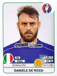 Sticker Daniele De Rossi - UEFA Euro France 2016 n. 504 - Panini