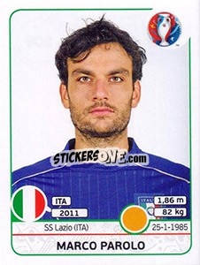 Sticker Marco Parolo - UEFA Euro France 2016 n. 508 - Panini