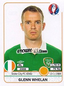 Sticker Glenn Whelan - UEFA Euro France 2016 n. 530 - Panini