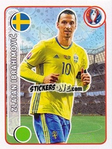 Sticker Zlatan Ibrahimovic - UEFA Euro France 2016 n. 543 - Panini