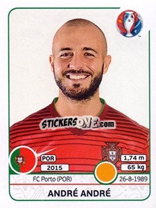 Figurina André André - UEFA Euro France 2016 - Panini