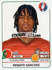 Figurina Renato Sanches - UEFA Euro France 2016 - Panini