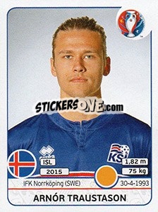 Sticker Arnór Traustason - UEFA Euro France 2016 - Panini