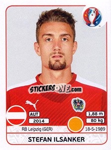 Sticker Stefan Ilsanker - UEFA Euro France 2016 n. 641 - Panini