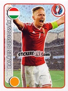 Sticker Balázs Dzsudzsák - UEFA Euro France 2016 n. 655 - Panini