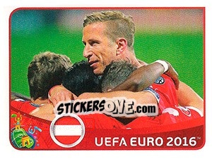 Sticker Moldawien v Österreich - UEFA Euro France 2016 - Panini