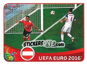 Sticker Österreich v Russland - UEFA Euro France 2016 n. A4 - Panini
