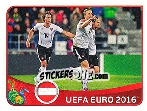 Sticker Liechtenstein v Österreich - UEFA Euro France 2016 n. A5 - Panini