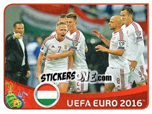 Sticker Romania 1-1 Hungary - UEFA Euro France 2016 n. D2 - Panini