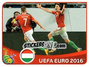 Sticker Hungary 1-0 Finland - UEFA Euro France 2016 - Panini
