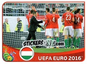 Sticker Hungary 0-0 Greece - UEFA Euro France 2016 - Panini
