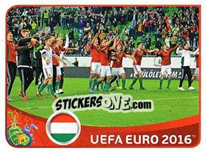 Cromo Hungary 2-1 Faroe Islands - UEFA Euro France 2016 - Panini