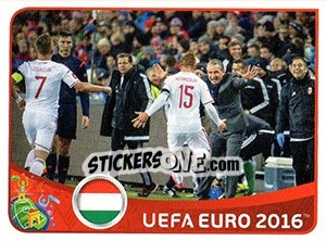 Sticker Norway 0-1 Hungary - UEFA Euro France 2016 n. D9 - Panini