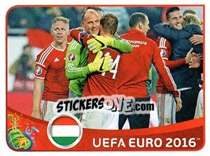 Sticker Hungary 2-1 Norway - UEFA Euro France 2016 - Panini