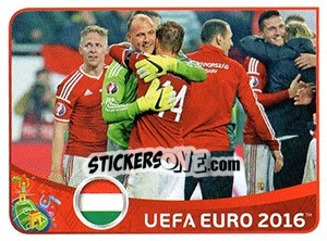 Sticker Hungary 2-1 Norway - UEFA Euro France 2016 n. D10 - Panini