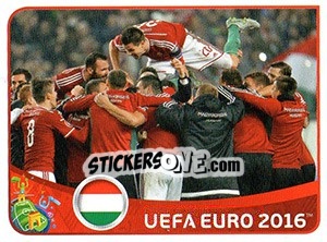 Figurina Players Celebrate after Qualifying for Euro 2016