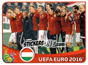 Sticker Players Celebrate after Qualifying for Euro 2016 - UEFA Euro France 2016 - Panini