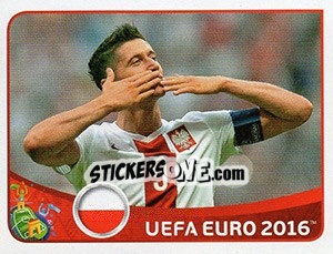 Figurina Figurina E6 - UEFA Euro France 2016 n. E6 - Panini