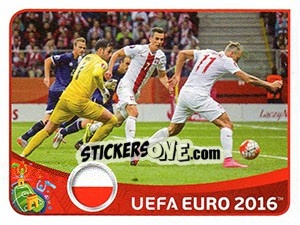 Sticker Figurina E8 - UEFA Euro France 2016 - Panini