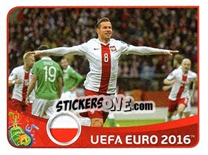 Figurina Figurina E10 - UEFA Euro France 2016 n. E10 - Panini