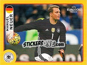 Sticker Manuel Neuer - UEFA Euro France 2016 n. M1 - Panini