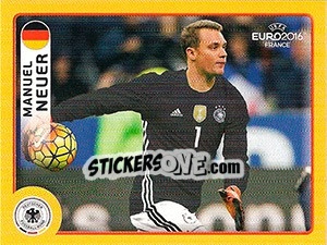 Cromo Manuel Neuer - UEFA Euro France 2016 - Panini