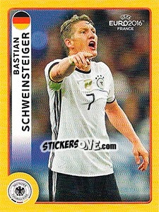 Sticker Bastian Schweinsteiger - UEFA Euro France 2016 n. M2 - Panini