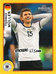 Sticker Thomas Muller - UEFA Euro France 2016 n. M4 - Panini