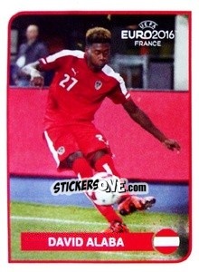 Sticker David Alaba - UEFA Euro France 2016 n. BG-DA - Panini