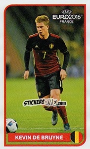 Sticker Kevin De Bruyne - UEFA Euro France 2016 n. BG-KDB - Panini