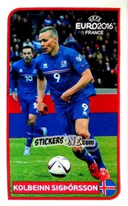 Cromo Kolbeinn Sigthórsson - UEFA Euro France 2016 - Panini