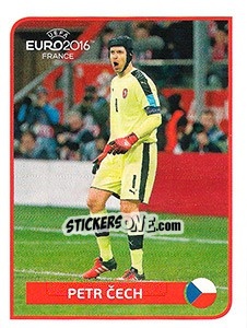 Sticker Petr Cech - UEFA Euro France 2016 n. CC-D - Panini