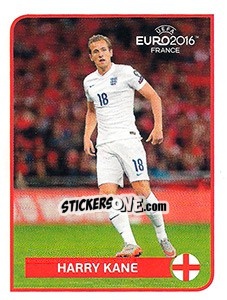 Sticker Harry Kane - UEFA Euro France 2016 n. CC-F - Panini