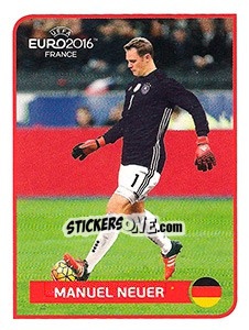 Sticker Manuel Neuer - UEFA Euro France 2016 n. CC-H - Panini