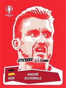 Sticker André Schürrle - UEFA Euro France 2016 n. DE-AS - Panini