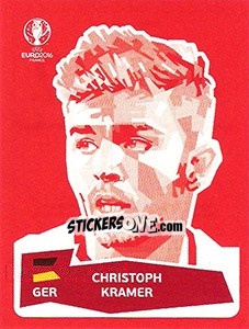 Sticker Christoph Kramer - UEFA Euro France 2016 n. DE-CK - Panini