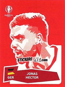Sticker Jonas Hector - UEFA Euro France 2016 - Panini