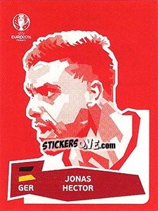 Sticker Jonas Hector - UEFA Euro France 2016 n. DE-JH - Panini