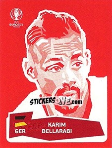 Sticker Karim Bellarabi - UEFA Euro France 2016 n. DE-KB - Panini