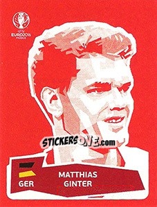 Sticker Matthias Ginter - UEFA Euro France 2016 n. DE-MGI - Panini