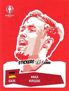Sticker Max Kruse - UEFA Euro France 2016 n. DE-MK - Panini