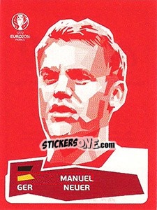 Sticker Manuel Neuer - UEFA Euro France 2016 - Panini