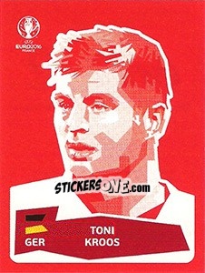 Sticker Toni Kroos - UEFA Euro France 2016 - Panini