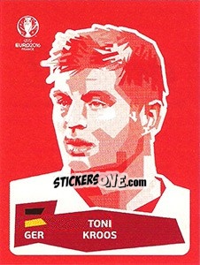 Sticker Toni Kroos - UEFA Euro France 2016 n. DE-TK - Panini