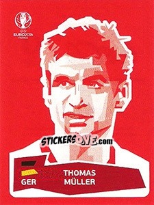 Sticker Thomas Müller - UEFA Euro France 2016 - Panini
